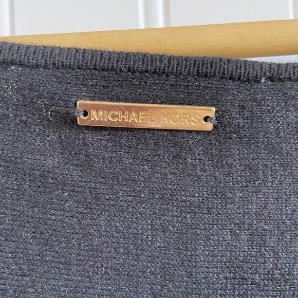 Michael Michael Kors Sweater Womens 1X Black Long Sleeve Boat Neck Shirt Top - Picture 6 of 13